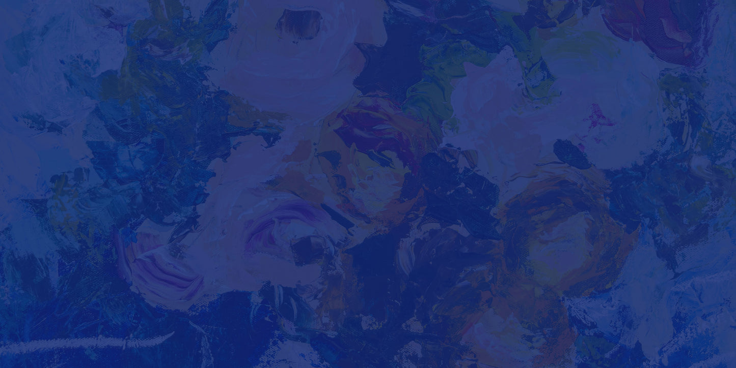 energetic and textured abstract floral paintings by Boston artist Megan Carty