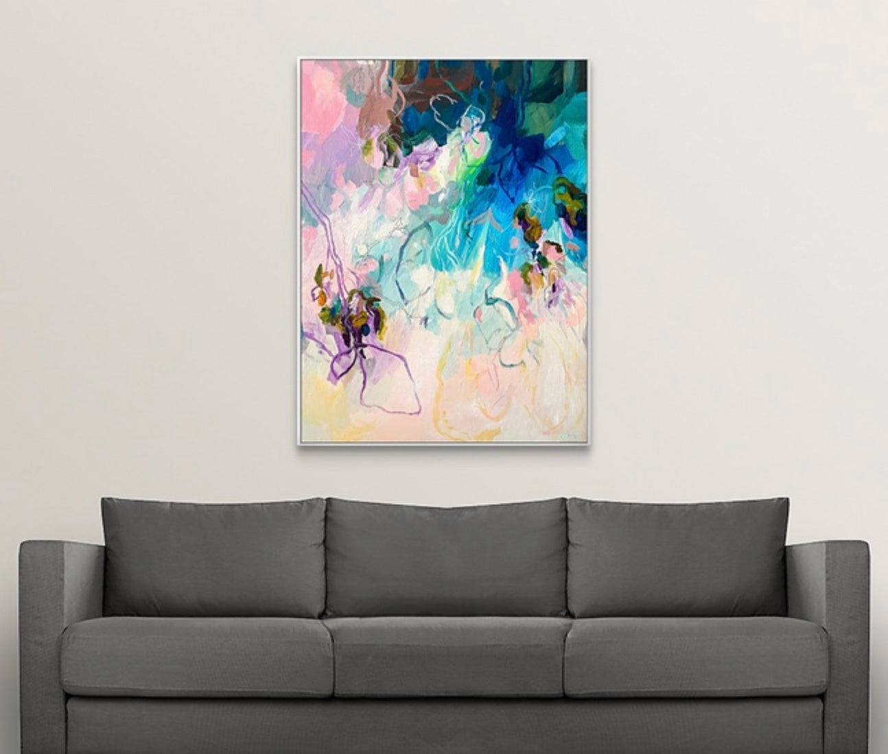 A Perfectly Imperfect Sunrise | Abstract Floral Print – Megan