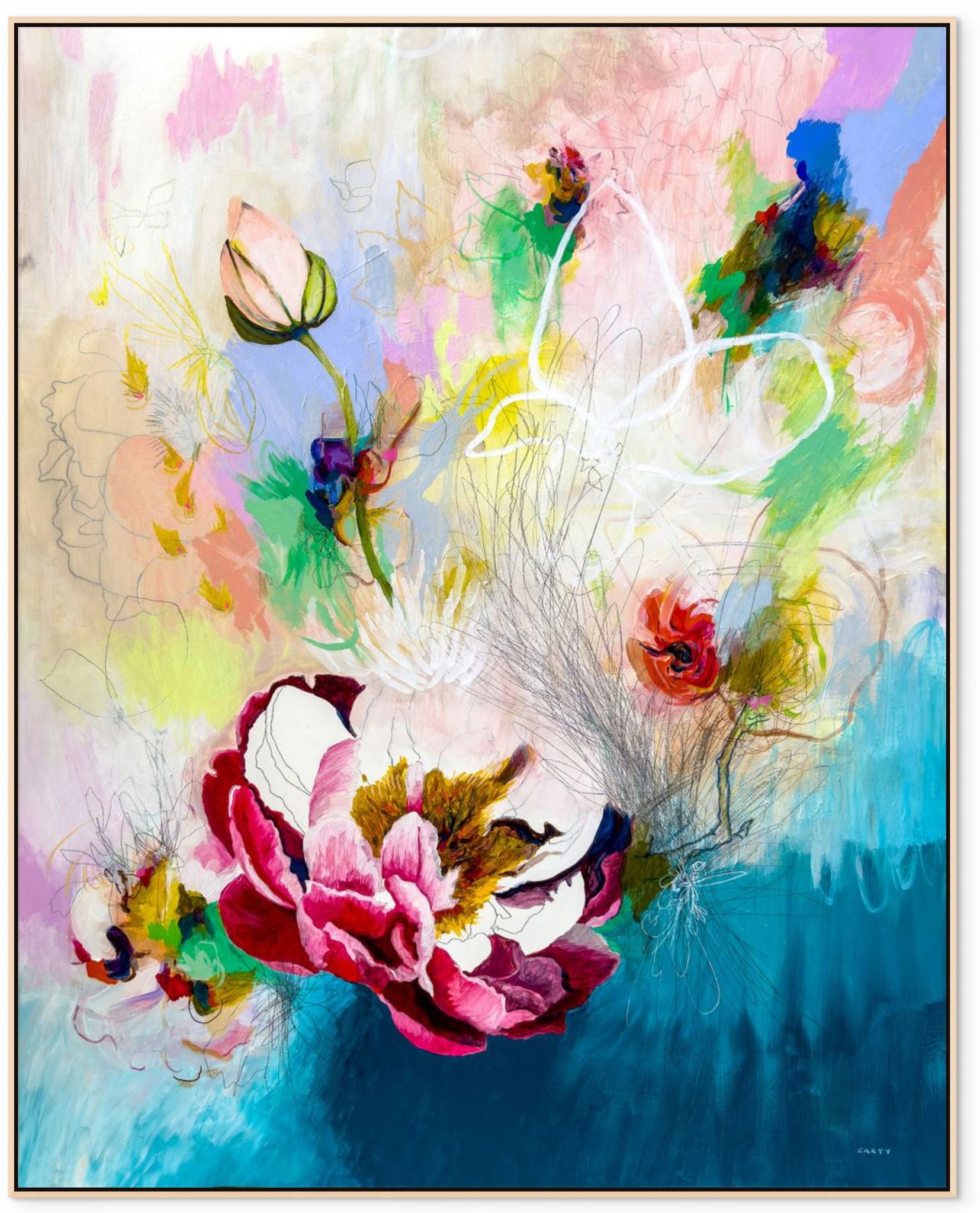 She Stopped Giving Away Her Power | Abstract Floral Print – Megan