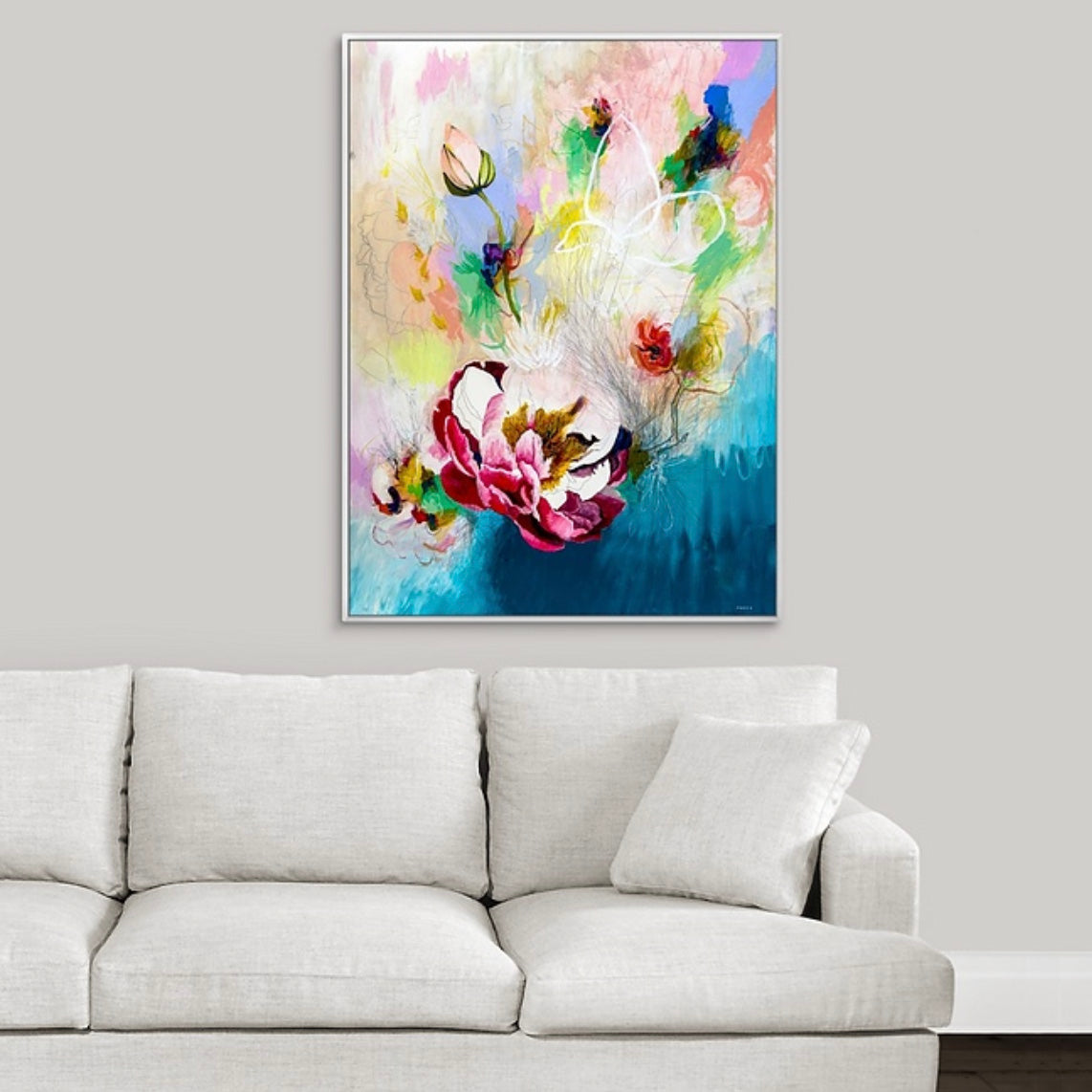 She Stopped Giving Away Her Power | Abstract Floral Print – Megan